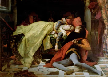 Muerte de Francesca da Rimini y Paolo Malatesta, 1870