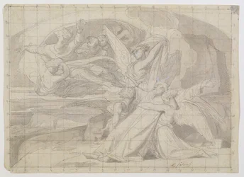 Estudio para La muerte de Moisés, 1851