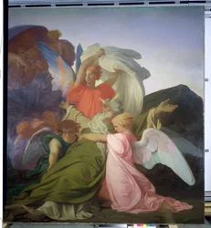 La muerte de Moisés, 1851 (detalle de 225068)