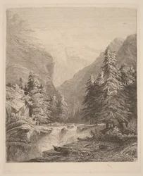 Cascada de montaña