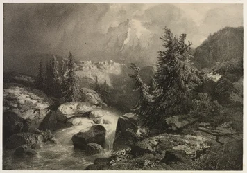 Tormenta en los Alpes