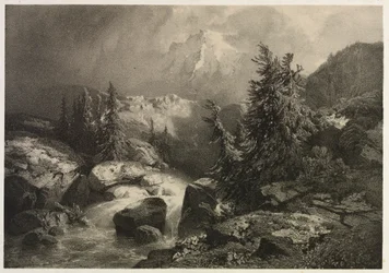 Tormenta en los Alpes