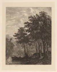 Árboles junto a un río