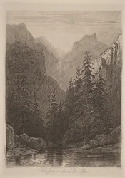 Vista en los Alpes