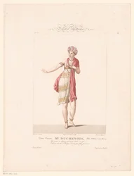 Portret van mevrouw Duchenois in de rol van Alzire Mlle Duchenois. Rôle d