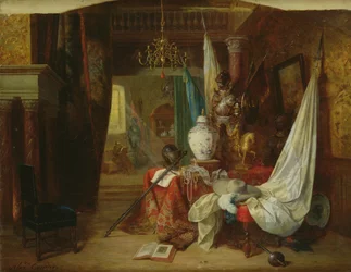 Interior, bric-a-brac romántico