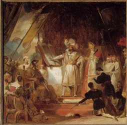 Arma de Francisco I caballero por Bayard (siglo XVI)