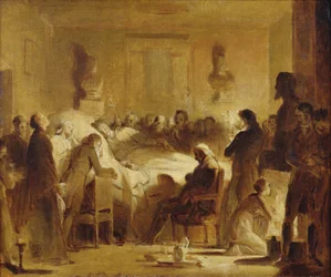 Los Últimos Momentos de Charles-Ferdinand de Francia (1778-1820) en la Sala de Administración de la Ópera de París, 14 de Febrero de 1820