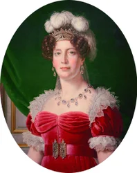 Francés: Portrait en buste de Marie-Thérèse Charlotte de France, duchesse d