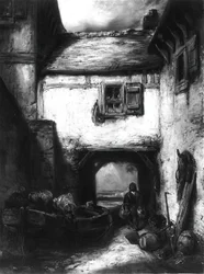 Patio, c. 1855