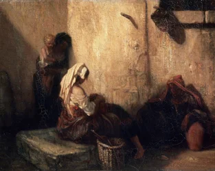 Escena callejera italiana, 1849