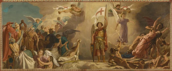 Boceto para la iglesia de Saint-Germain-des-Prés : El Juicio Final, hacia 1872 (óleo)