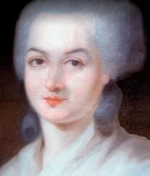 (detalle) Retrato de Olympe de Gouges