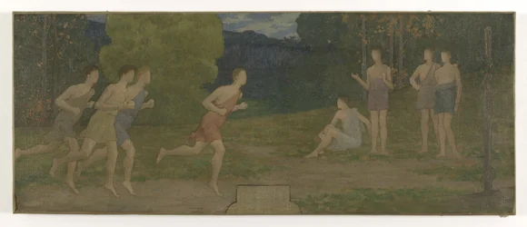 Boceto del salón de bodas del ayuntamiento de Montreuil-sous-Bois: Los efebos