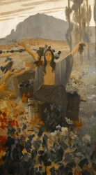Pinturas murales (Simbolistas), casa museo alegre de sagrera, Terrassa.