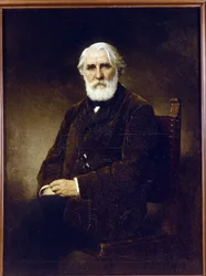 Ivan Tourgueniev - Retrato del autor Ivan S. Turgenev (1818-1883) - Peinture de Alexei Alexeyevich Harlamov (1840-1922) - 1875 - Óleo sobre lienzo - 144x108 - Museo Estatal Ruso, San Petersburgo