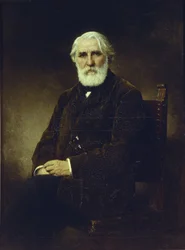 Retrato del autor Iván S. Turguénev 1818-1883, 1875