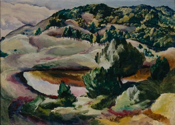Korolkovskiye Dachas. Estanque en las colinas, 1918