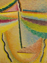 Cabeza abstracta: El ángel guardián, 1933