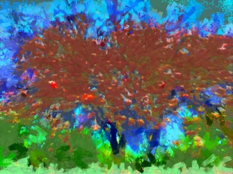 Árbol frutal,2020,(técnica mixta)