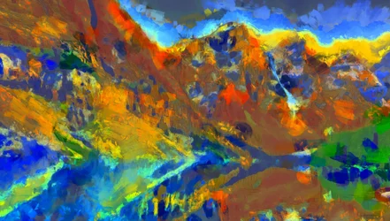 Varios colores del paisaje,2020,(técnica mixta)