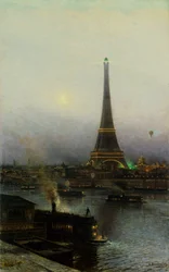 La Torre Eiffel de noche