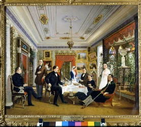 La mesa de té.