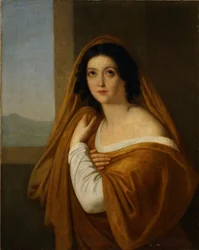 Retrato de la princesa Yevdokia Avdotya Ivanovna Golitsyna, née Izmaylova 1794-1890, 1810s