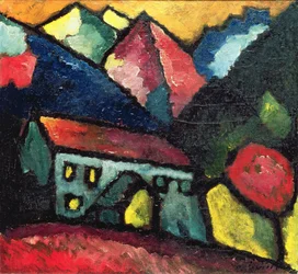 Una casa en las montañas, c.1912