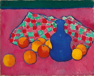 Jarrón azul con naranjas, 1907