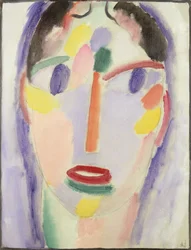Cabeza azul, 1918