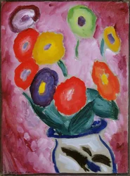 Naturaleza muerta floral, 1915