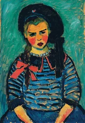 Niña con un lazo rojo, 1911