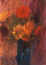 Gran Naturaleza Muerta: Dalia Roja y Amarilla
