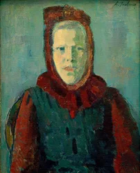 Niña con gorro