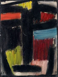Meditación - Obra de Alexei von Javlensky (Alexi von Jawlensky, Alexej von Javlenski) (1864-1941), óleo sobre cartón