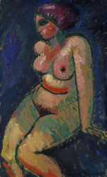 Desnudo femenino sentado