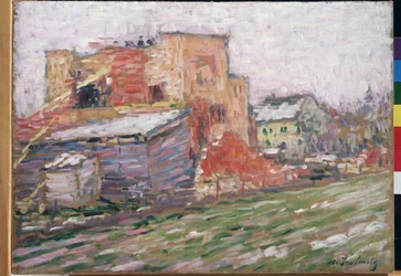 Pintura ""Vista de una calle"" de Alexei von Javlensky (Alexej von Jawlensky) (1864-1941) 1905 Museo de Arte Regional M. Vrubel, Omsk