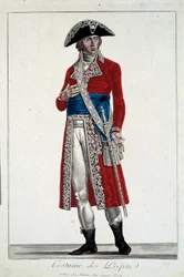 Un Prefecto con Traje Rojo, grabado por Alexis Chataignier (1772-1817)