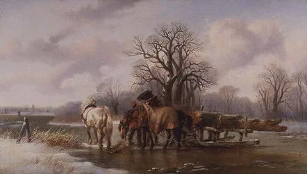 El trineo de madera