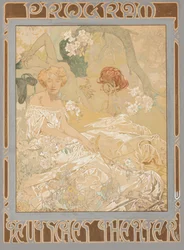Deutsches Schauspielhaus. Programa de teatro, 1908