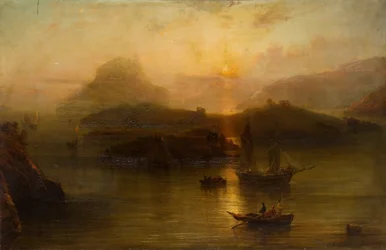 Cabeza de Wicklow y castillo de Blackrock (óleo sobre lienzo)