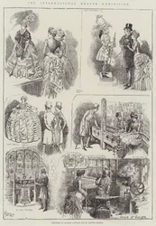 La Exposición Internacional de Salud, Bocetos de Trajes Antiguos y del Londres Antiguo