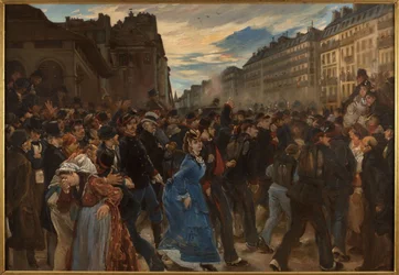 Le départ des mobiles, en juillet 1870, ca. 1879 (óleo sobre lienzo)