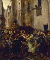 El arresto de Charlotte Corday, c. 1853
