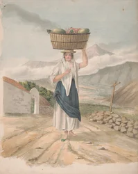 Vendedora ambulante de Puerto Orotava