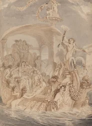 Cleopatra en el Cidno al encuentro de Antonio