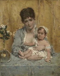 Madre e hijo, c.1875-80