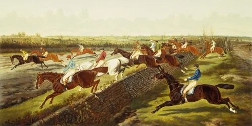 A Steeplechase (óleo sobre lienzo)