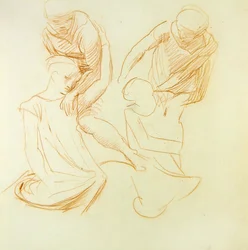 Estudios de figuras, c.1845